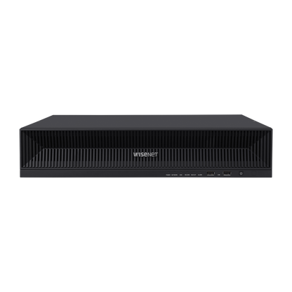 NVR de 16 canales / 32MP / Hasta 4 Discos Duros / Switch PoE+ 16 puertos / Wisenet P2P / H.265 & WiseStream