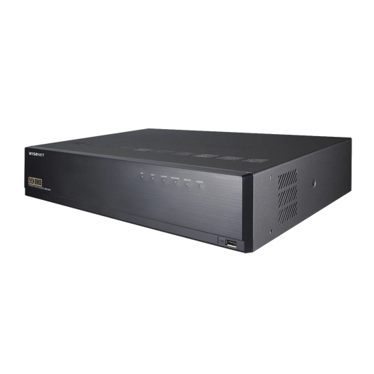 NVR 12 Megapíxel / 32 canales / H.265 & WiseStream / Hasta 8 Discos Duros / Entradas y Salidas de Alarma