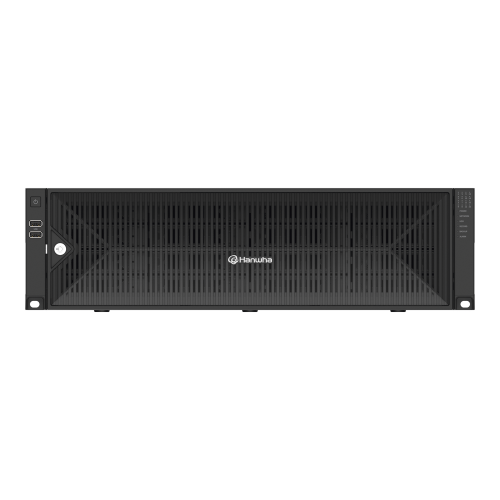NVR de 64 canales /  Hasta 32 MP / H.265 & Wisestream / Procesamiento 400 Mbps / 3 Puertos de Red / Raid 5-6 / 16 bahias para disco duro (no incluidos)