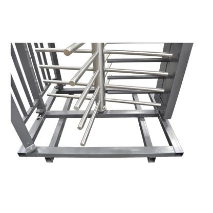 Torniquete Sencillo / Cuerpo Completo / Interior/Exterior / 100% Acero con Pintura Gris / EJE CENTRAL de Acero Inoxidable /Acabado de Lujo / Alto Tráfico