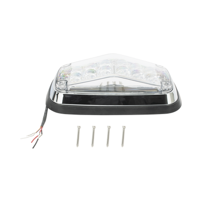 Luz de advertencia 8 X 4", Color Claro, IP67, SAE, Ideal para Ambulancias