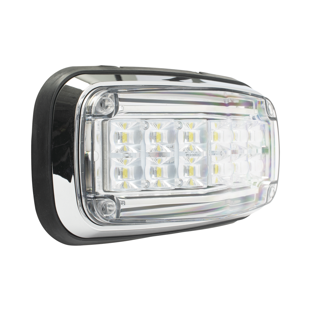 Luz de advertencia 8 X 4", Color Claro, IP67, SAE, Ideal para Ambulancias