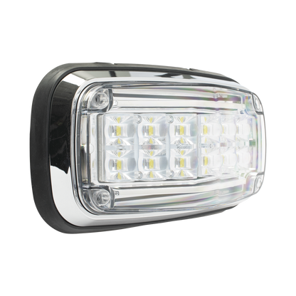 Luz de advertencia 8 X 4", Color Claro, IP67, SAE, Ideal para Ambulancias