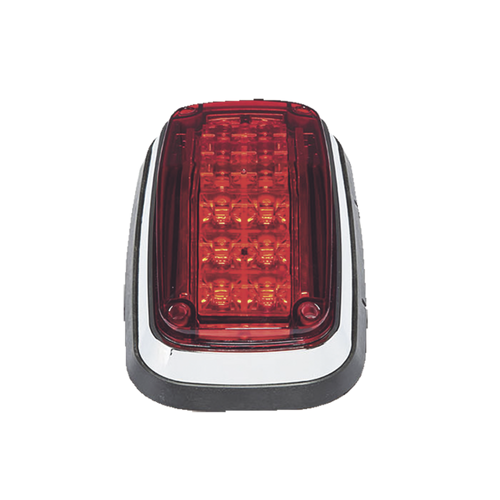 Luz de advertencia 8 X 4", Color Rojo, IP67, SAE, Ideal para Ambulancias