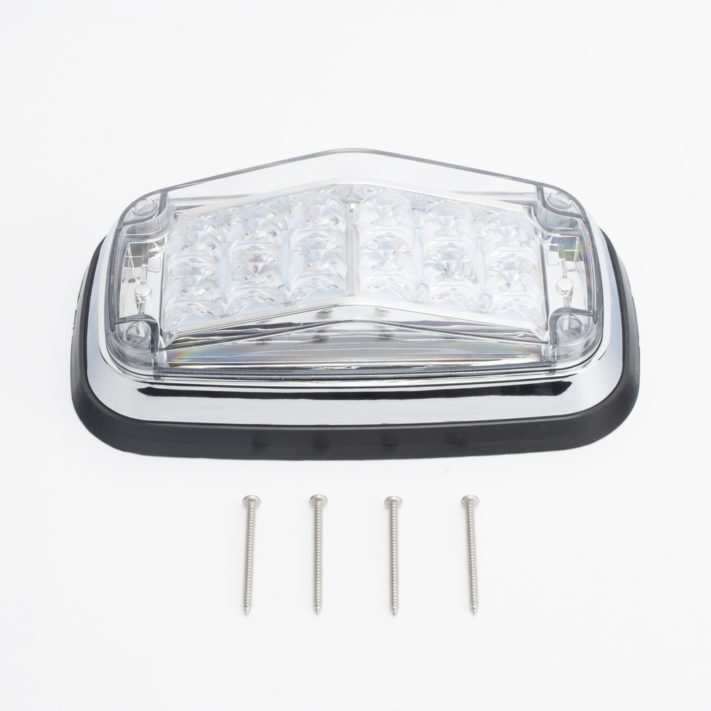 Luz de advertencia 8 X 4", Color Rojo / Claro, IP67, SAE, Ideal para Ambulancias