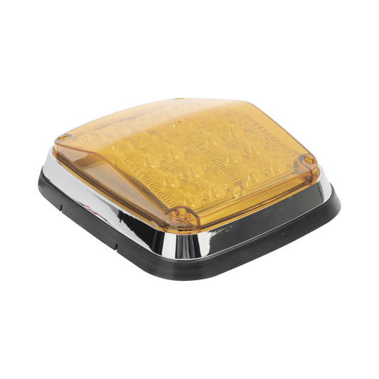 Luz de advertencia de 8 X 6", Color Ámbar, SAE,  IP67, Ideal para Ambulancias