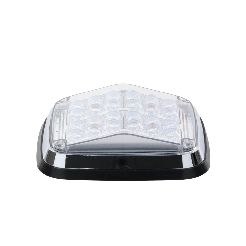 Luz de advertencia de 8 X 6", Color Rojo / Claro, SAE,  IP67, Ideal para Ambulancias
