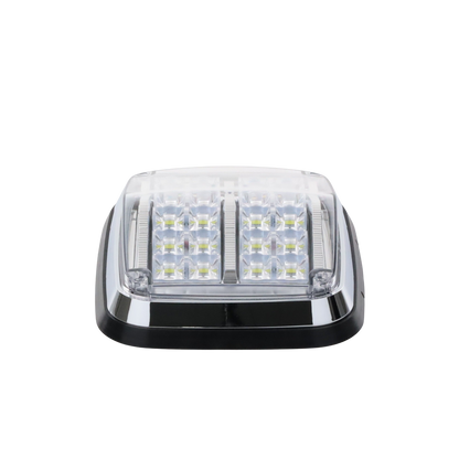 Luz de advertencia de 8 X 6", Color Rojo / Claro, SAE,  IP67, Ideal para Ambulancias