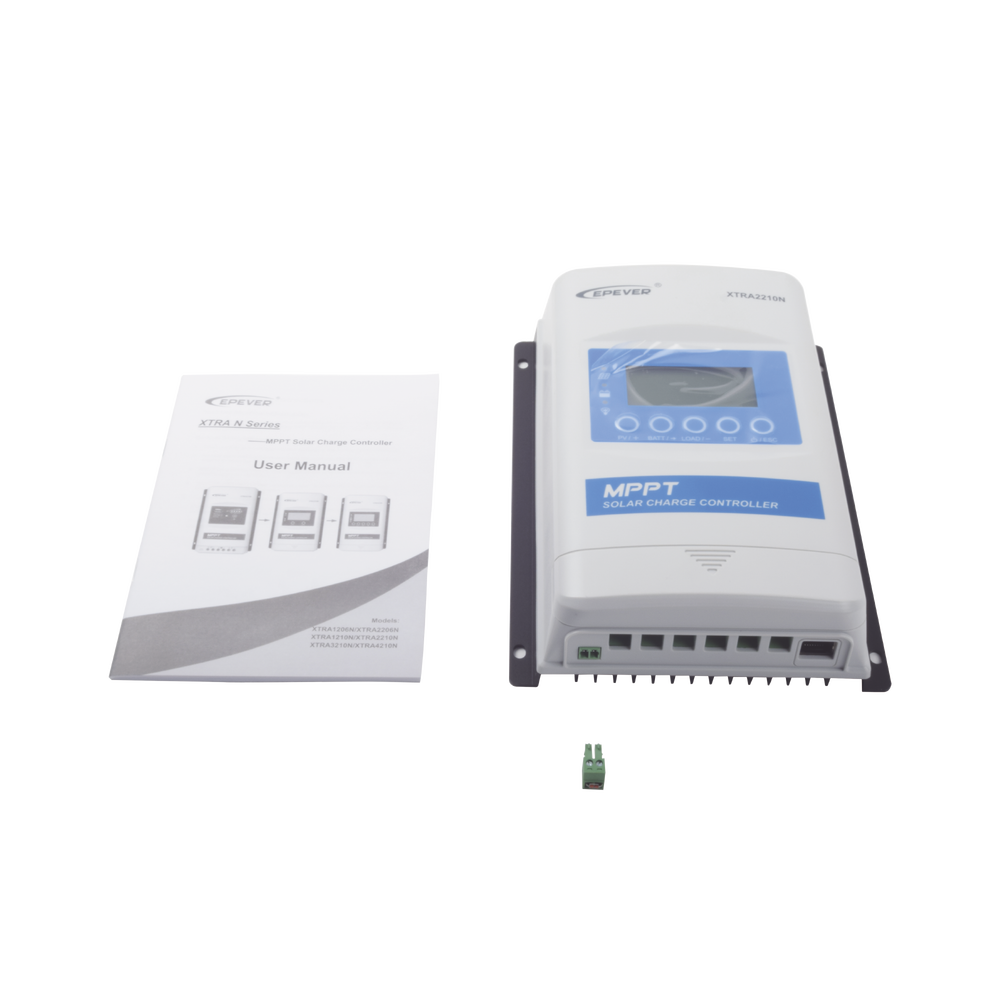 Controlador Solar MPPT 20A 12/24V, Máximo Voltaje de Circuito Abierto Voc 100Vcc, Configurable para Baterías de Litio