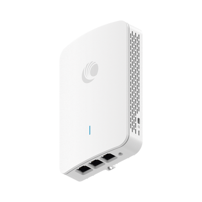 Punto de Acceso Empresarial Wi-Fi 6 / Con diseño para Pared /  3 Puertos Gigabit (1 con Salida PoE) / Doble banda en ( 2.4 y 5 GHz) / Hasta 2.5 Gbps / Gestión desde la Nube / Alimentación PoE af