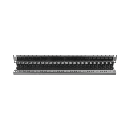 Patch Panel ZMAX with Jack UTP CAT6A 24 Port 1U Black