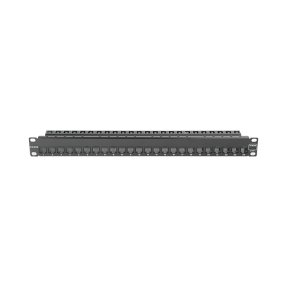 Patch Panel ZMAX with Jack UTP CAT6A 24 Port 1U Black