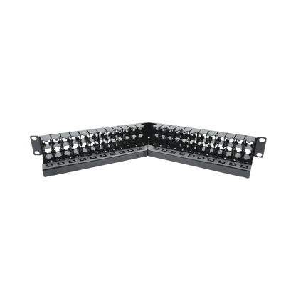 Patch Panel UTP Z-MAX Categoría 6A, de 48 Puertos, Angulado, 1UR