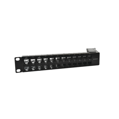 Patch Panel UTP Z-MAX Categoría 6A, de 48 Puertos, Angulado, 1UR