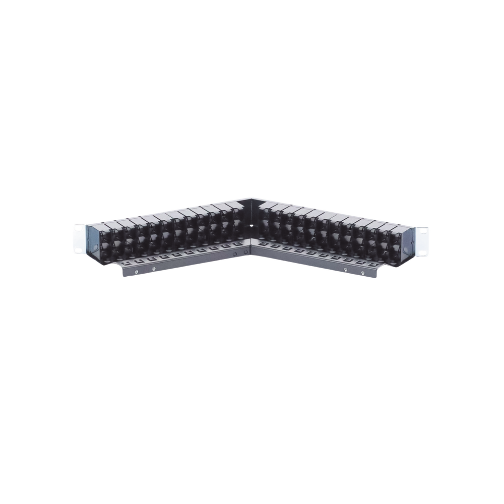 Patch Panel Z-Max de 48 Puertos, Blindado, Precargado con Jacks Categoría 6A, Angulado, 1UR