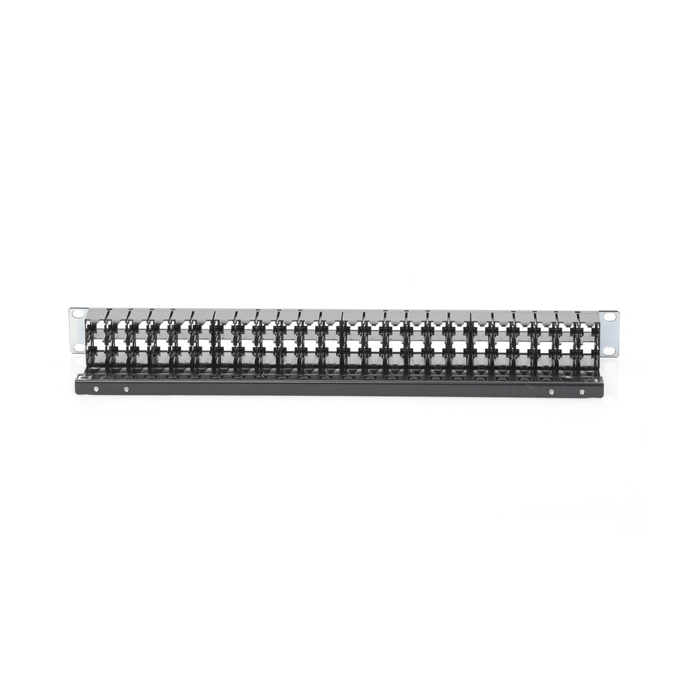 Patch Panel Z-Max de 48 Puertos, Blindado, Precargado con Jacks Categoría 6A, Plano, 1UR