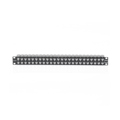 Patch Panel Z-Max de 48 Puertos, Blindado, Precargado con Jacks Categoría 6A, Plano, 1UR