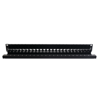 Patch Panel UTP Z-MAX de 24 Puertos, Precargado con Jacks Categoría 6, Plano, 1UR