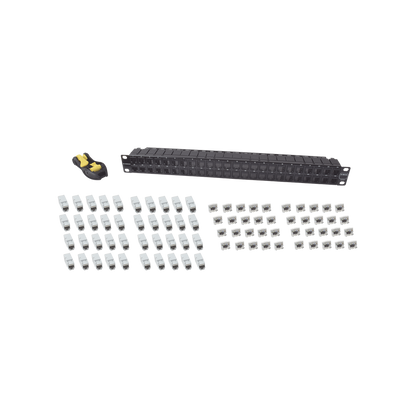 Patch Panel UTP Z-MAX de 48 Puertos, Precargado con Jacks Categor�a 6, Plano, 1UR