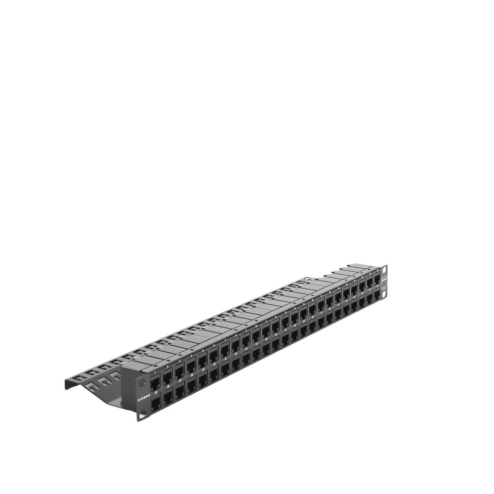 Patch Panel UTP Z-MAX de 48 Puertos, Precargado con Jacks Categor�a 6, Plano, 1UR