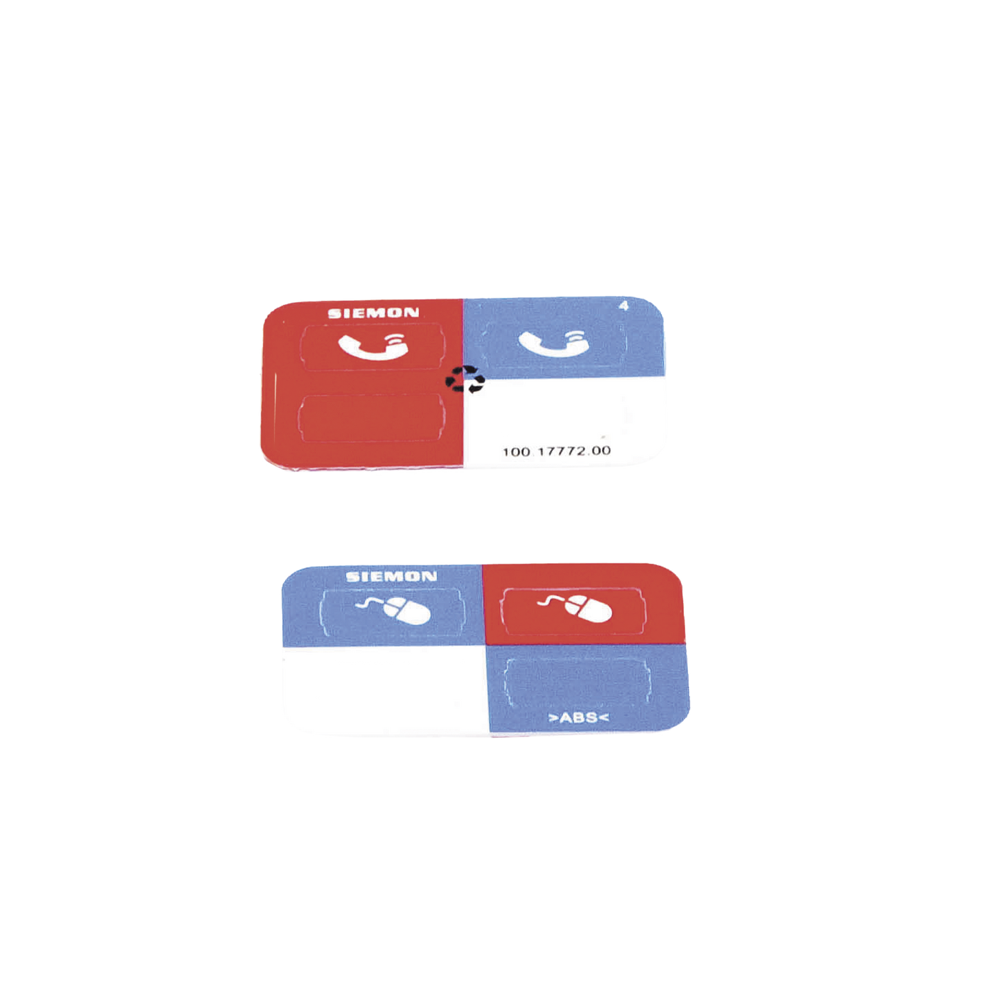 Icono Ultramax para Identificación de Jacks, Color Azul, Bolsa con 100 Piezas