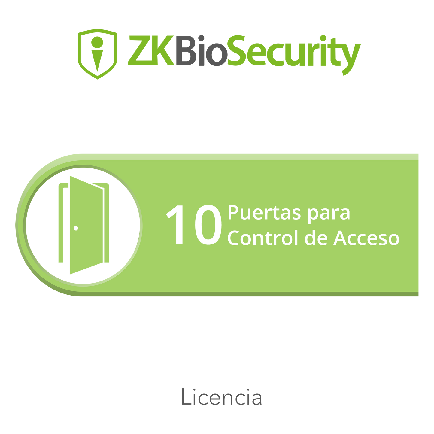 Licencia para ZKBiosecurity permite gestionar hasta 10 puertas para control de acceso