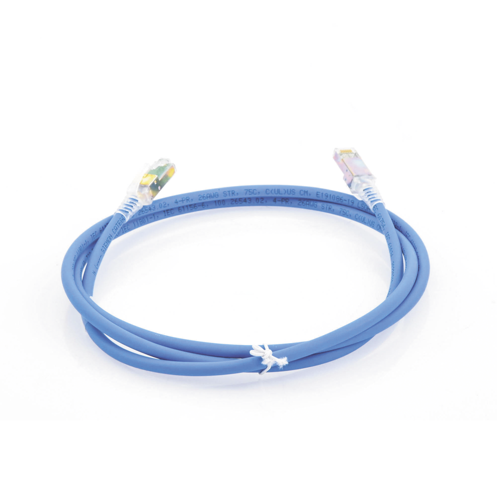 Patch Cord Z-MAX Cat6A UTP, CM, 1.52 Metros (5 Pies), Color Azul, Versión Bulk (Sin Empaque Individual)