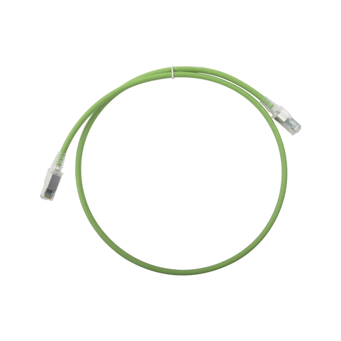 Patch Cord Z-MAX Cat6A S/FTP, CM/LS0H, 0.91 metros (3 pies), Color Verde, Versi�n Bulk (Sin Empaque Individual)