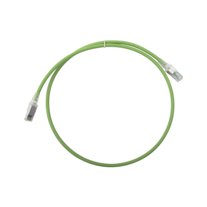 Patch Cord Z-MAX Cat6A S/FTP, CM/LS0H, 0.91 metros (3 pies), Color Verde, Versi�n Bulk (Sin Empaque Individual)