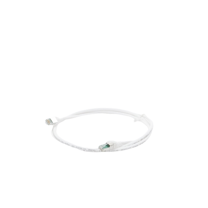Patch Cord Z-MAX Cat6A S/FTP, CM/LS0H, 1.52 Metros (5 Pies), Color Blanco, Versión Bulk (Sin Empaque Individual)