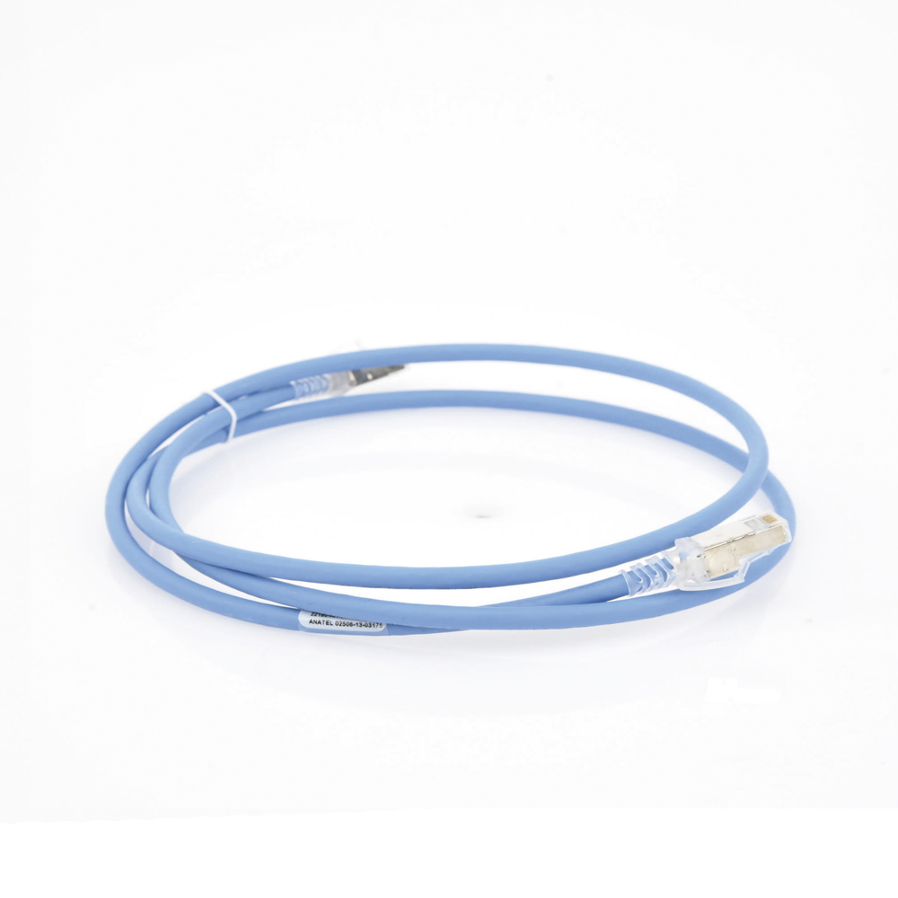 Patch Cord Z-MAX Cat6A S/FTP, CM/LS0H, 1.52 Metros (5 Pies), Color Azul, Versión Bulk (Sin Empaque Individual)