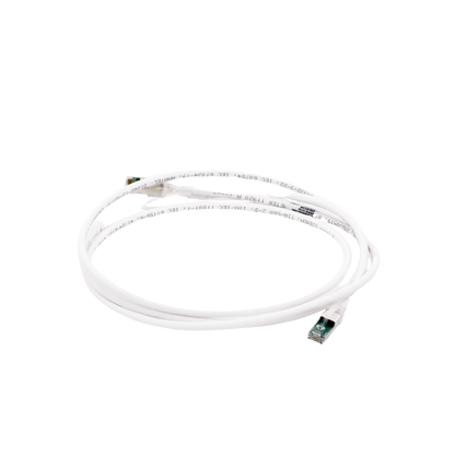 Patch Cord Z-MAX Cat6A S/FTP, CM/LS0H, 2.13 Metros (7 Pies), Color Blanco, Versión Bulk (Sin Empaque Individual)