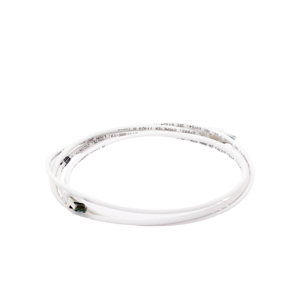 Patch Cord Z-MAX Cat6A S/FTP, CM/LS0H, 2.13 Metros (7 Pies), Color Blanco, Versión Bulk (Sin Empaque Individual)