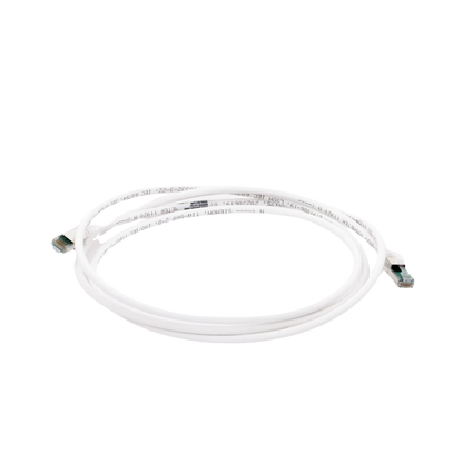 Patch Cord Z-MAX Cat6A S/FTP, CM/LS0H, 2.13 Metros (7 Pies), Color Blanco, Versión Bulk (Sin Empaque Individual)
