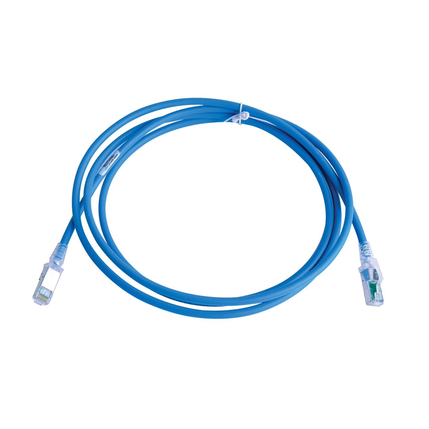 Patch Cord Z-MAX Cat6A S/FTP, CM/LS0H, 2.13 Metros (7 Pies), Color Azul, Versión Bulk (Sin Empaque Individual)