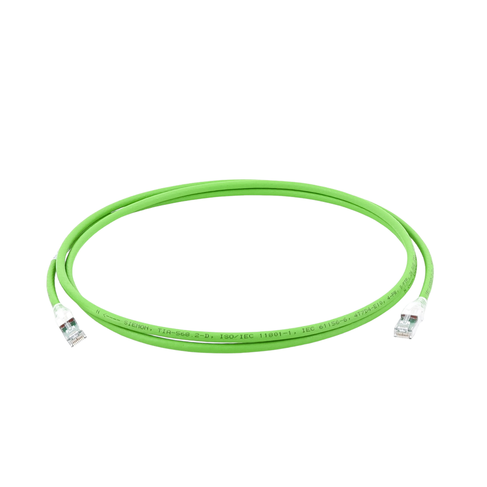 Patch Cord Z-MAX Cat6A S/FTP, CM/LS0H, 7ft, Color Verde