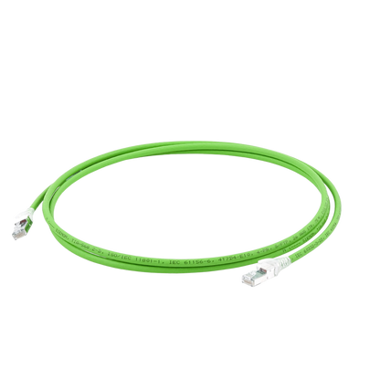 Patch Cord Z-MAX Cat6A S/FTP, CM/LS0H, 7ft, Color Verde