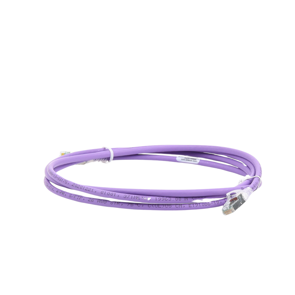 Patch Cord Z-MAX Cat6A S/FTP, CM/LS0H, 2.13 Metros (7 Pies), Color Violeta, Versión Bulk