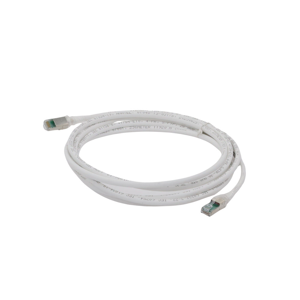 Patch Cord Z-MAX Cat6A S/FTP, CM/LS0H, 3.05 Metros (10 Pies), Color Blanco, Versi�n Bulk (Sin Empaque Individual)