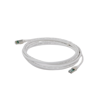 Patch Cord Z-MAX Cat6A S/FTP, CM/LS0H, 3.05 Metros (10 Pies), Color Blanco, Versi�n Bulk (Sin Empaque Individual)