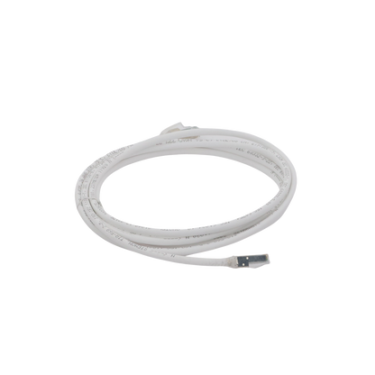 Patch Cord Z-MAX Cat6A S/FTP, CM/LS0H, 3.05 Metros (10 Pies), Color Blanco, Versi�n Bulk (Sin Empaque Individual)