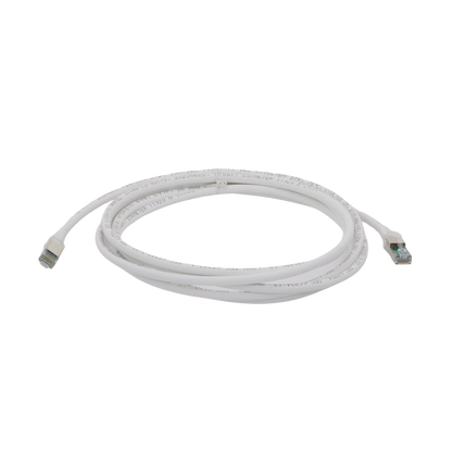 Patch Cord Z-MAX Cat6A S/FTP, CM/LS0H, 3.05 Metros (10 Pies), Color Blanco, Versi�n Bulk (Sin Empaque Individual)