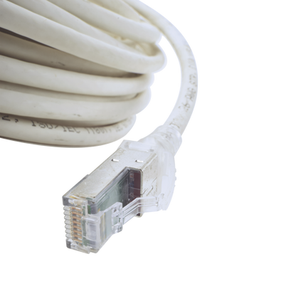 Patch Cord Z-MAX Cat6A S/FTP, CM/LS0H, 15.24 Metros (50 Pies), Color Blanco