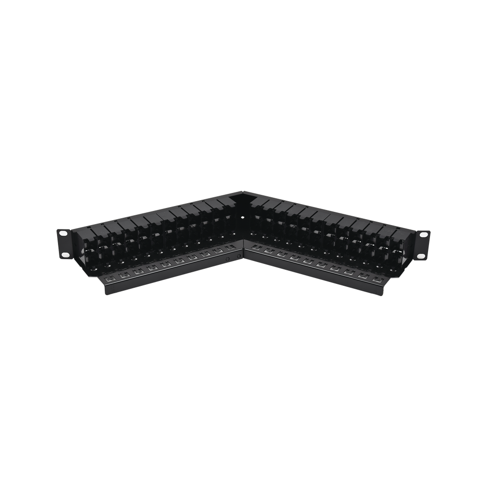 Patch Panel Z-MAX, de 48 puertos, Modular (vacío), Angulado, 1UR