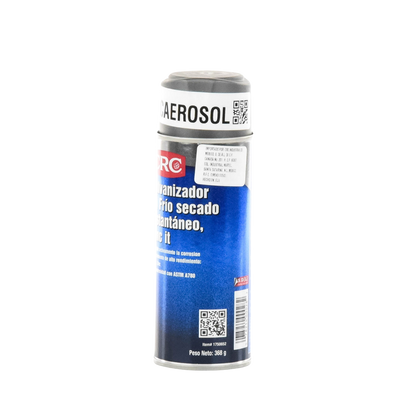 Compuesto Zinc en Aerosol  para Retoque de Piezas Galvanizadas por Inmersión en Caliente (386 gr.).