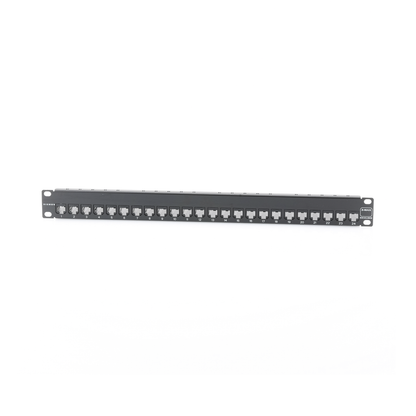 Patch Panel Z-Max, Blindado, de 24 Puertos, Modular (Vacío), Plano, 1UR