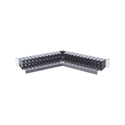 Patch Panel Z-MAX de 48 Puertos, Blindado, Modular (Vacío), Angulado, 1UR