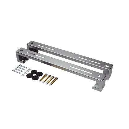 ZT-MPF-180 Base para piso universal ajustable para capacidades de 1 a 3 toneladas con pernos deslizables y amortiguación