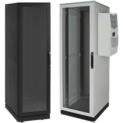 Gabinete de Telecomunicaciones ProLine V/D, 600 mm de Ancho, 1000 mm de Profundidad, Compatible Con Aire Acondicionado Tipo G52, NEMA 12, 42 UR, Color Negro