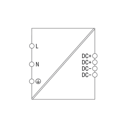 Fuente de Alimentación Conmutada / Sincronización Primaria ECO / 12V DC 8A / 96W / SELV PELV / Montaje Carril DIN / IP20 / Conexión Paralelo y Serie